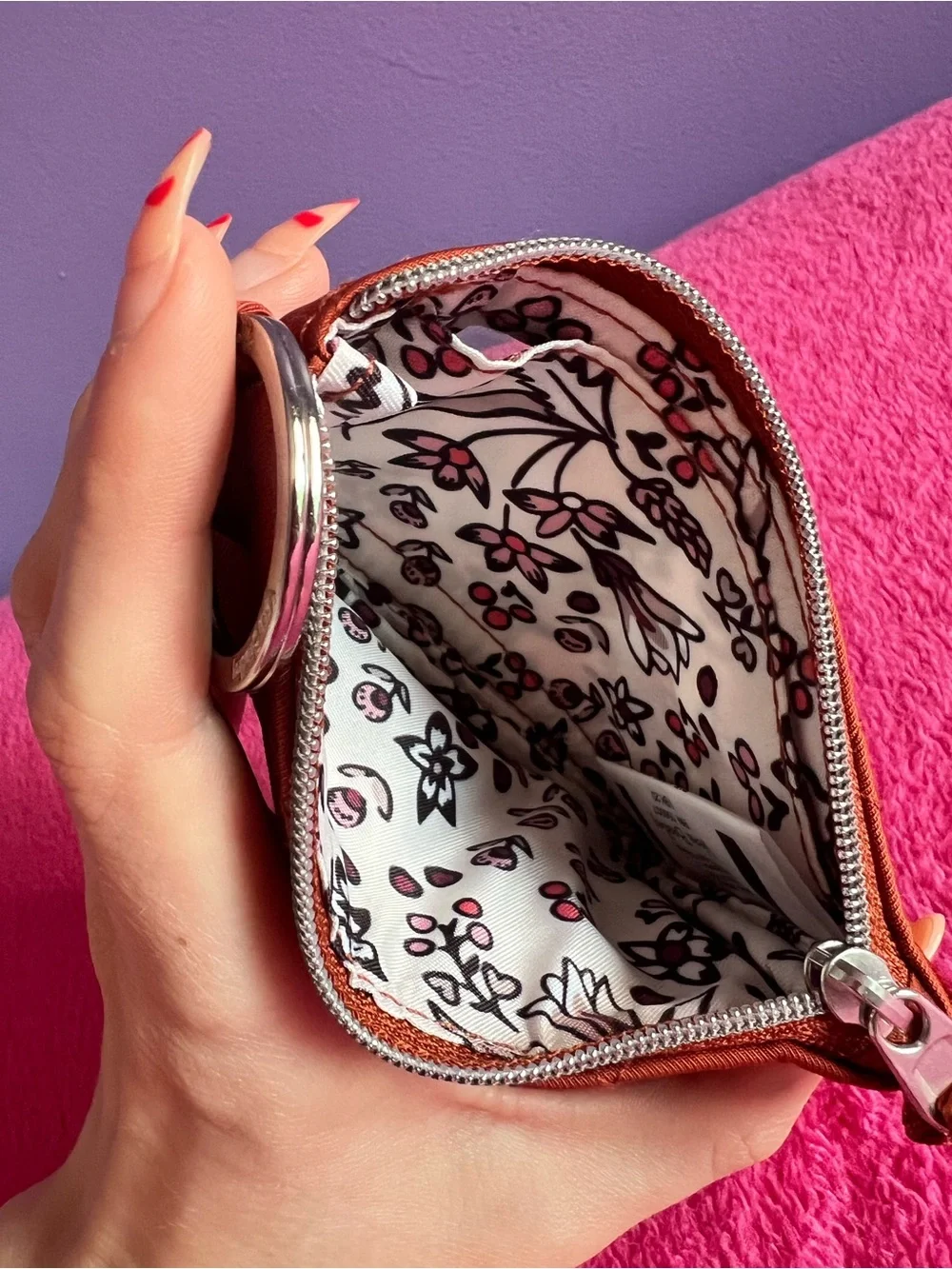Toasted Terracotta Zip ID Vera Bradley - Picture 3 of 3
